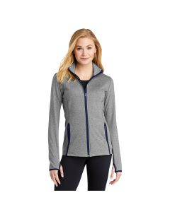 Sport-Tek - Ladies Sport-Wick Stretch Contrast Full-Zip Jacket