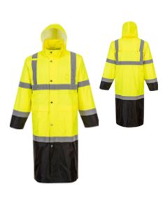 Portwest - Class 3 Hi-Vis Contrast Rain Coat