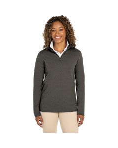 Charles River - Women's Heathered Eco-logic Stretch Quarter-Zip