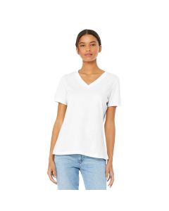 Bella + Canvas - Women's Relaxed Short Sleeve Jersey V-Neck Tee