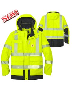 Carhartt Class 3 Waterproof Heavyweight Insulated Jacket  ANSI 107