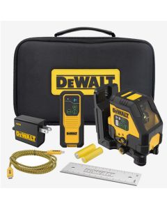 DEWALT USB Rechargeable Green Cross Line Laser Kit