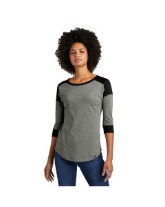 New Era Ladies Heritage Blend 3/4-Sleeve Baseball Raglan Tee