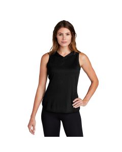 Sport-Tek - Ladies PosiCharge Tri-Blend Wicking Draft Hoodie Tank