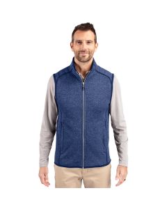 Cutter & Buck Men's Mainsail Sweater-Knit Full Zip Vest