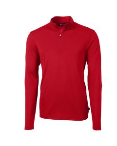 Cutter & Buck - Mens Virtue Eco Pique Recycled Quarter-Zip Pullover