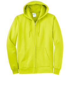 Port & Company - Hi Viz Essential Fleece Full-Zip Hooded Sweatshirt