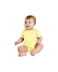 Rabbit Skins - Infant Short Sleeve Baby Rib Bodysuit