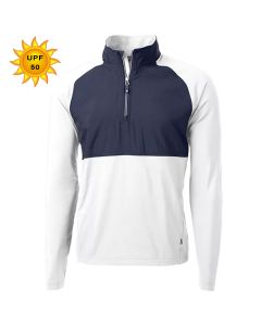 Cutter & Buck - Mens Adapt Eco Knit Hybrid Recycled Quarter Zip
