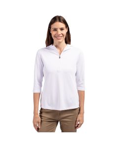 Cutter & Buck Women's Virtue Eco Pique Recycled Half-Zip Hoodie